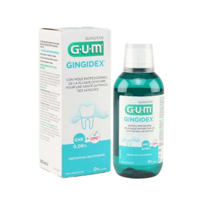 GUM - Bain de bouche gingidex 0.06 chx 300 ml