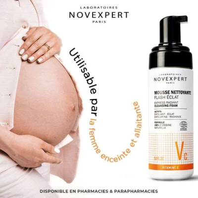 NOVEXPERT - Flash eclat mousse nettoyante 150 ml