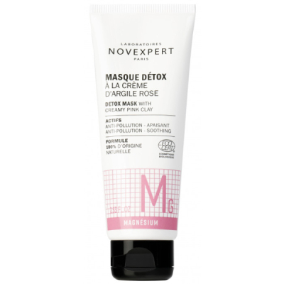 NOVEXPERT - La gamme magnésium le masque detox a la creme d'argile rose 75ml