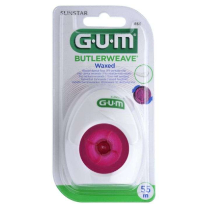 GUM - Fil dentaire butlerweave cire larges espaces ref 1155