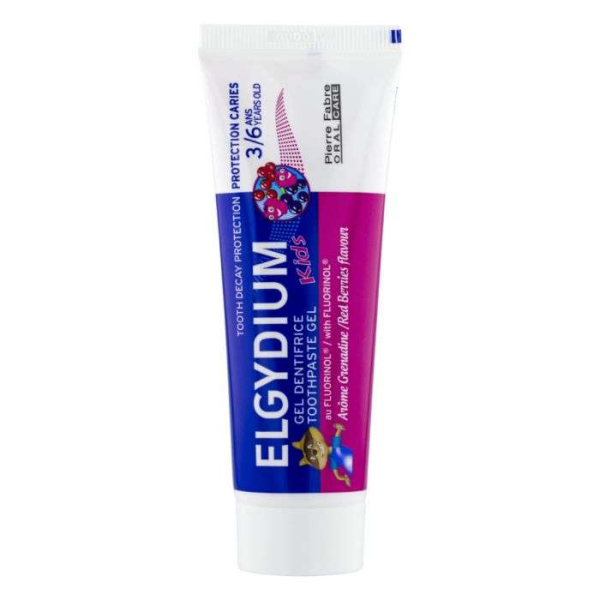 ELGYDIUM - Dentifrice enfants grenadine 3-6 ans 50 ml