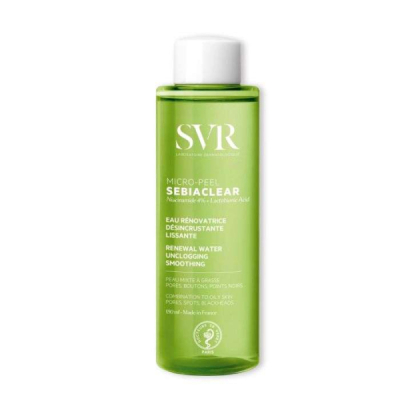 SVR - Micro peel sebiaclear peaux mixtes a grasses 150 ml eau renovatrice desincrustante