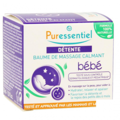 PURESSENTIEL - Sommeil detente baume de massage bb