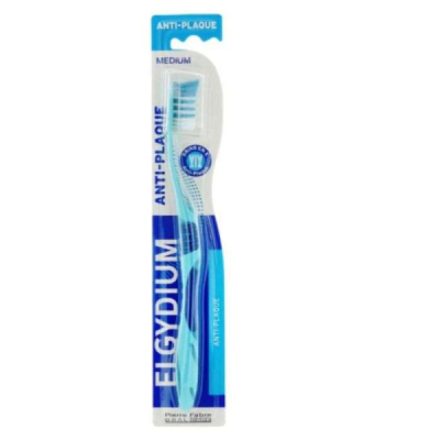 ELGYDIUM - Brosse a dents anti plaque medium