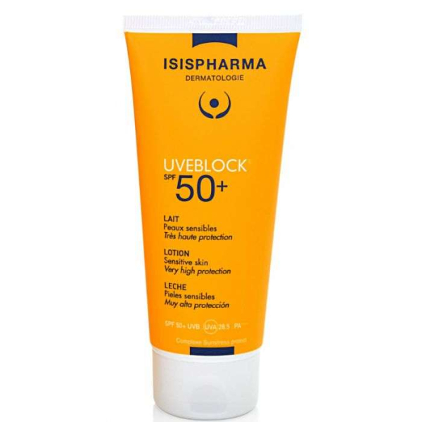 ISISPHARMA - Uveblock spf 50+ lait peaux sensibles 100ml