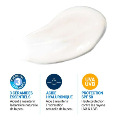 CERAVE - Creme hydratante visage spf 50 52 ml