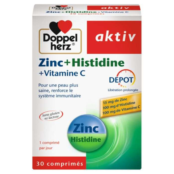 DOPPELHERZ - Zinc + histidine + vitamine c