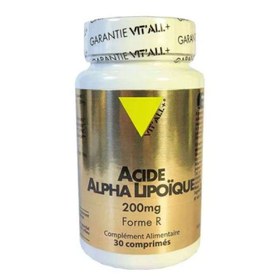 VIT'ALL+ - Acide alpha lipoique 200mg 30 comprimes