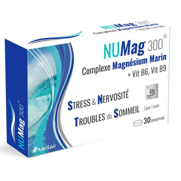 NUTRIMAX - Numag 300 complexe magnesium marin + vit b6 , vit b9