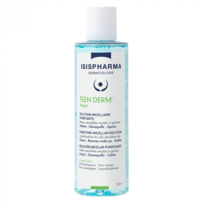 ISISPHARMA - Teen derm aqua solution micellaire demaquillante purifiante 250 ml