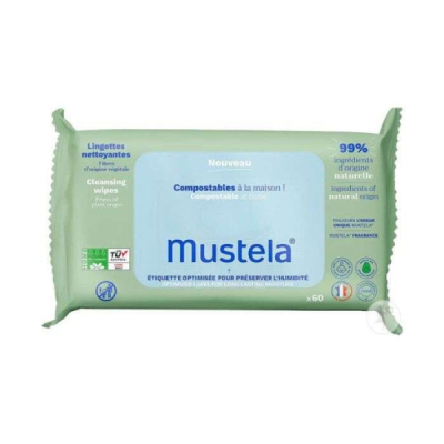 MUSTELA - Lingettes nettoyantes * 60