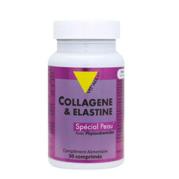 VIT'ALL+ - Collagene et elastine 30 comprimes