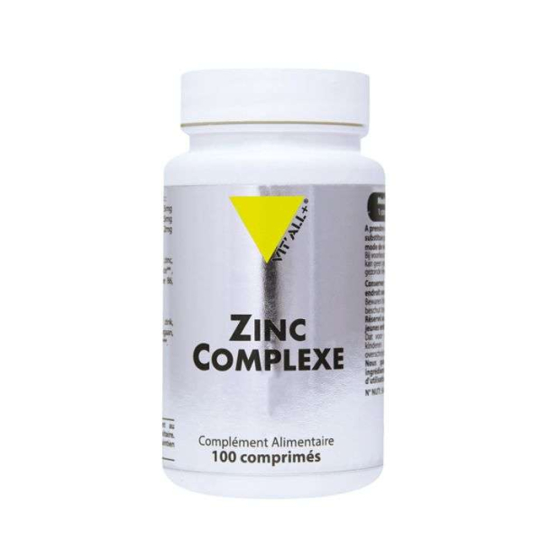 VIT'ALL+ - Zinc complexe 100 comprimes