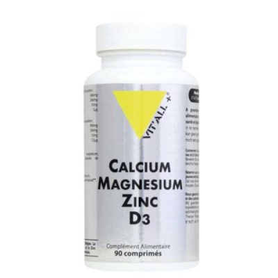 VIT'ALL+ - Zinc calcium magnesium zinc d3 90 comprimes