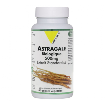 VIT'ALL+ - Astragale biologique 500mg complement alimentaire 60 gelules