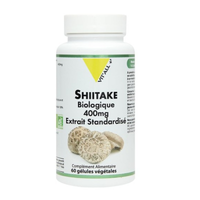 VIT'ALL+ - Shiitake biologique 400 mg 60 gelules