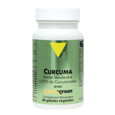 VIT'ALL+ - Complement alimentaire curcuma 60 gelules