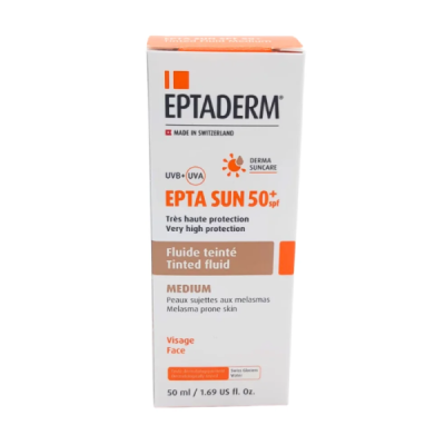 EPTADERM - Epta sun spf 50+ fluide teinte medium 50 ml