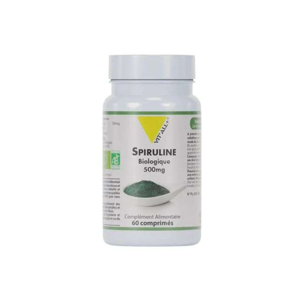 VIT'ALL+ - Spiruline biologique 500 mg 60 comprimes
