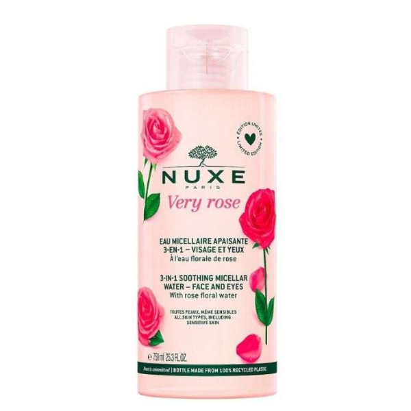 NUXE - Very rose eau micellaire demaquillante apaisante 750 ml