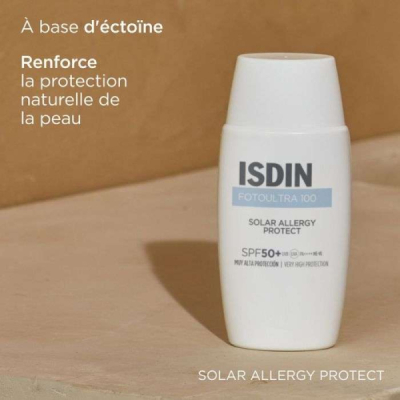 ISDIN - Ecran solaire 100 solar allergy protect spf 50+ 50 ml