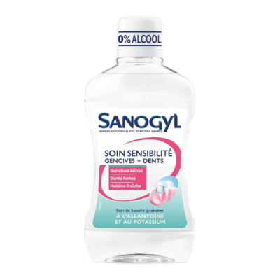 SANOGYL - Bain de bouche soin sensibilite gencives et dents a l allantoine et au potassium 500 ml