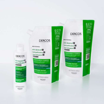 DERCOS - Vichy dercos shampooing anti pelliculaire cheveux normaux a gras 200 ml