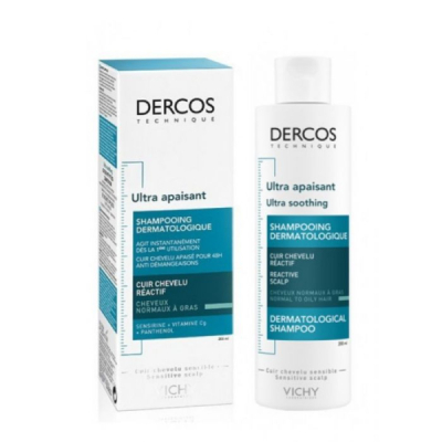 DERCOS - Vichy dercos ultra apaisant cheveux normaux a gras 200 ml