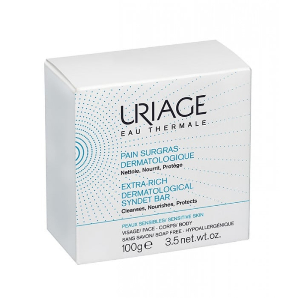 URIAGE - Eau thermale pain surgras dermatologique 100 g