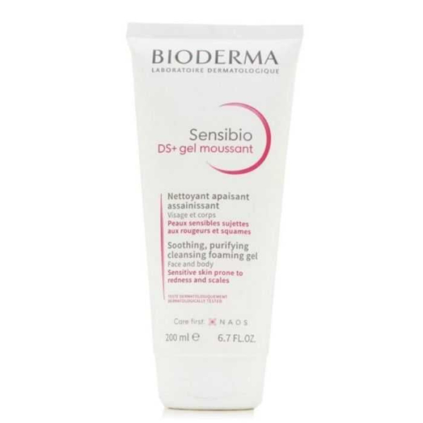 BIODERMA - Sensibio ds+ gel moussant nettoyant apaisant 200 ml visage et corps