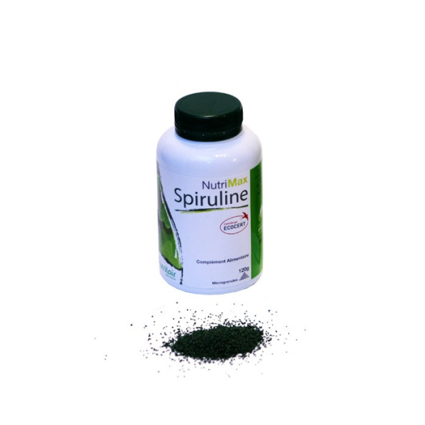 NUTRIMAX - Spiruline 100% bio 60 g microgranules tonus et vitalité