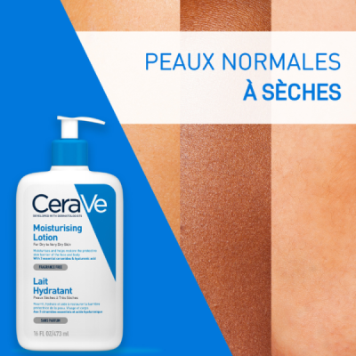 CERAVE - Lait hydratant peaux seches a tres seches 473 ml