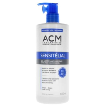 ACM - Sensitelial gel nettoyant surgras 500 ml